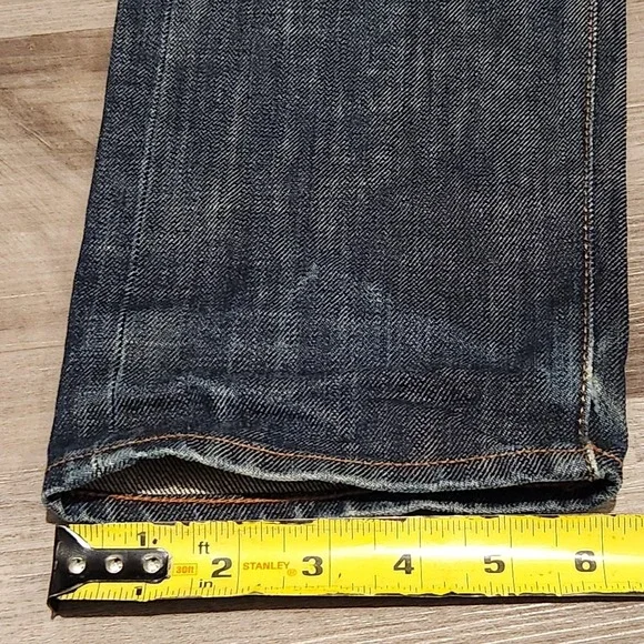 Circle of Friends Jeans Mens 28x27 Blue Selvedge Candiani Italy‎ Distressed - Picture 16 of 16